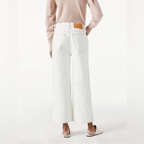 Frame Le Italien Wide Crop Jeans in Blanc White Size 29  Denim - Picture 2 of 15